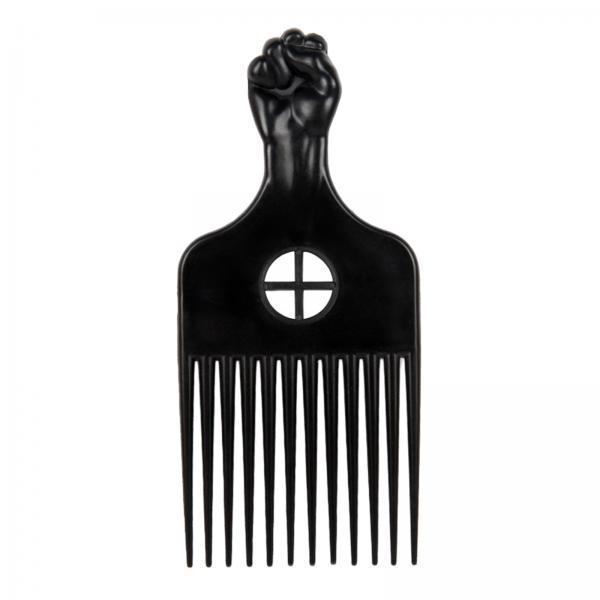 Afro Pick Comb - Peine Metálico Afro para Desenredar Cabello