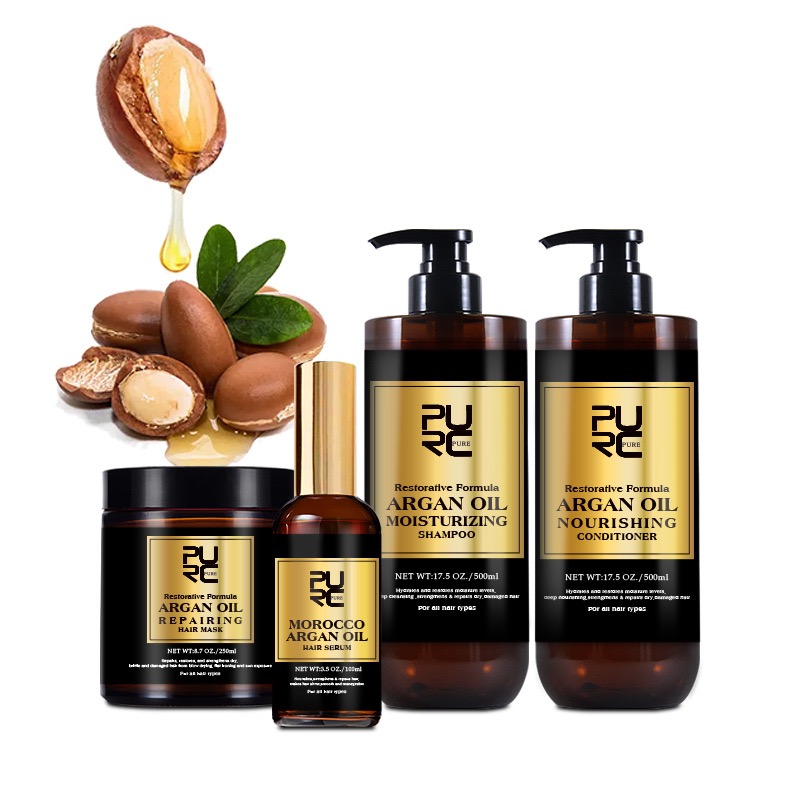 Deep Conditioner Mask - Champú de aceite de argán marroquí,