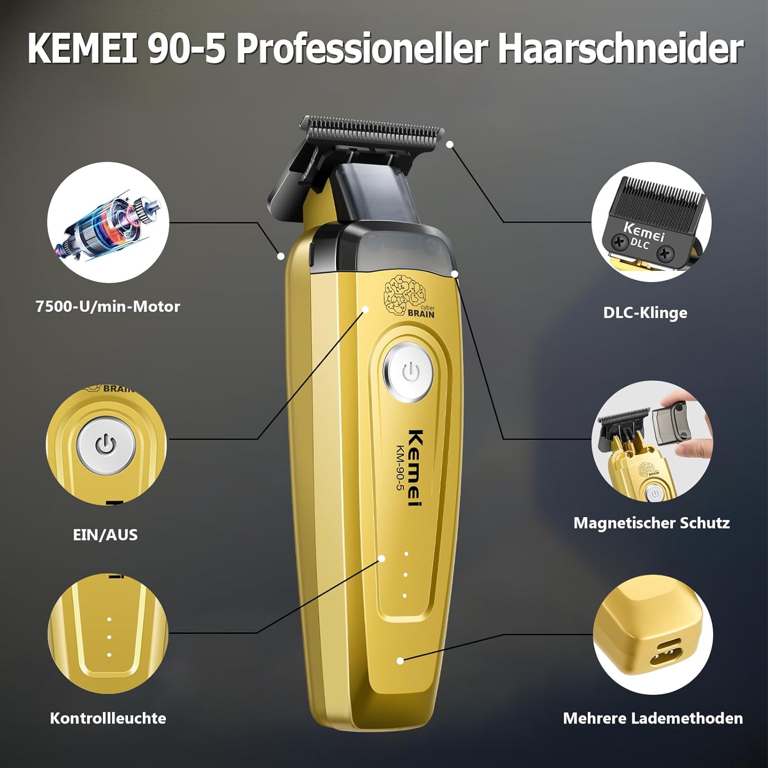 Cortadora de Pelo KEMEI para H - Hair Care Barber reseña y precio