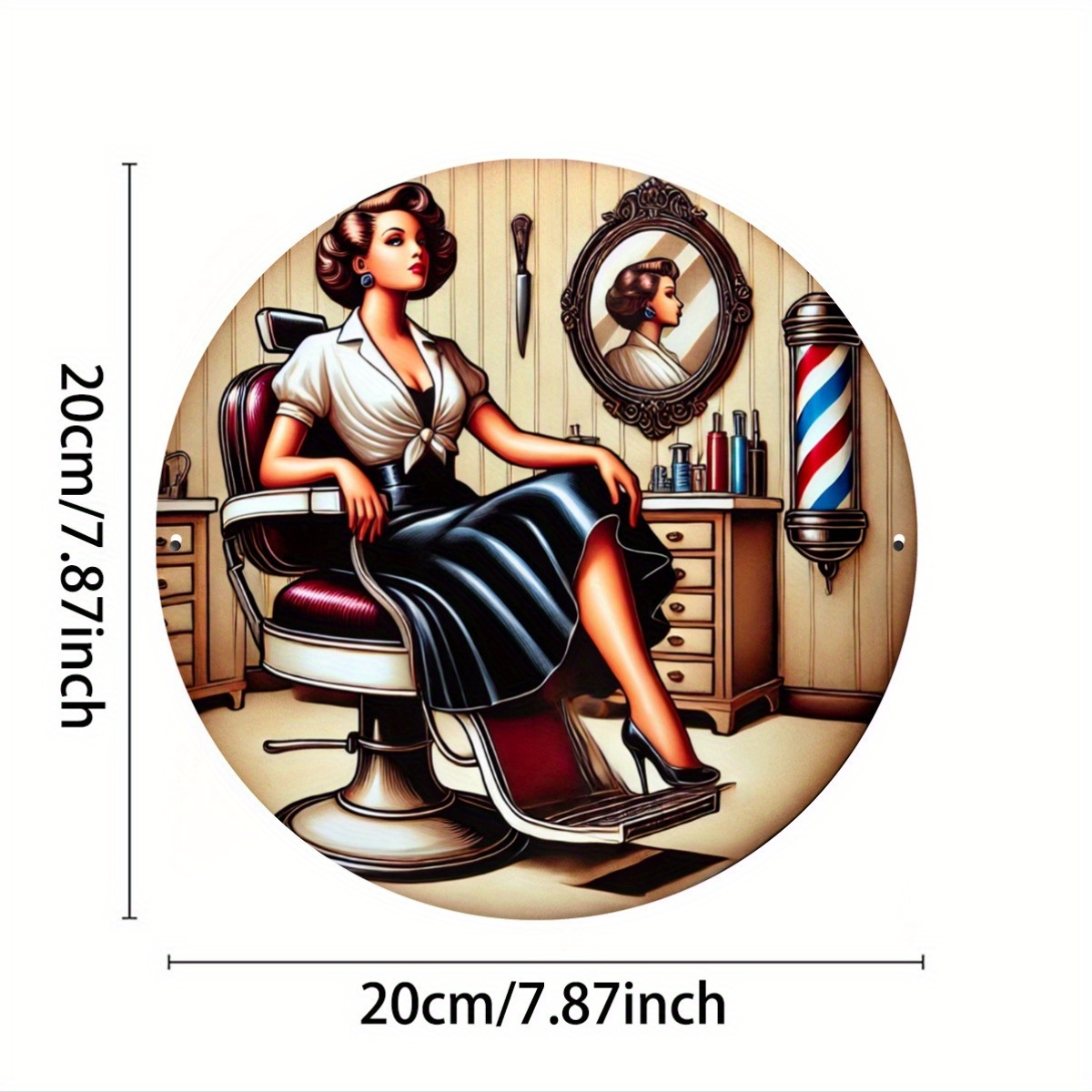 Letrero de Metal Vintage para  - Hair Care Barber reseña y precio
