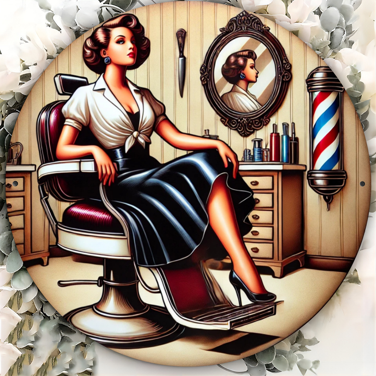 Letrero de Metal Vintage para  - Hair Care Barber reseña y precio
