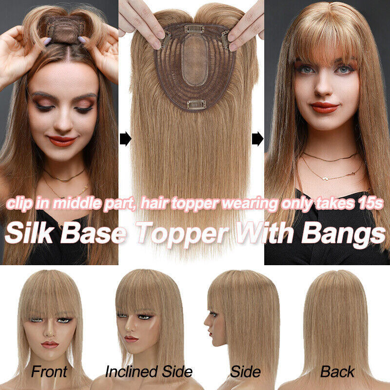 Peluquín con Base de seda para - Clip In Hair Piece reseña y precio