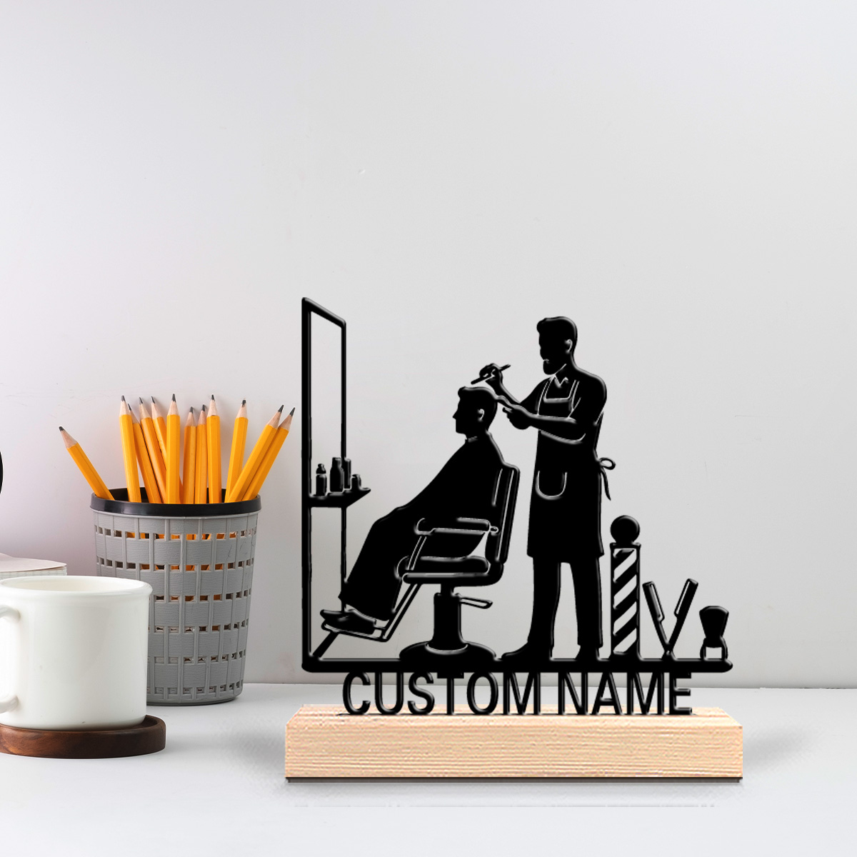 1 pieza de decoración de escri - Hair Care Barber reseña y precio