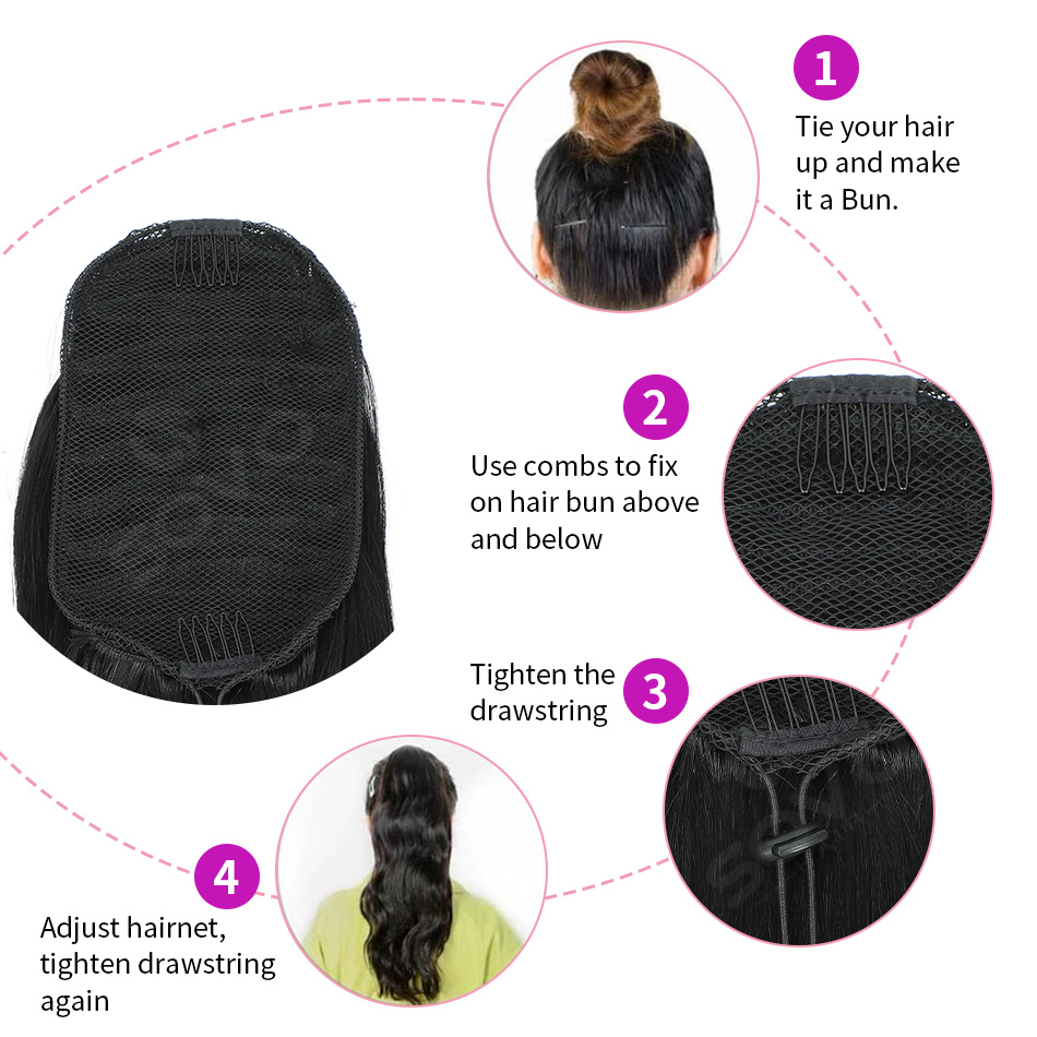 Cola de caballo de cabello hum - Clip In Hair Piece reseña y precio