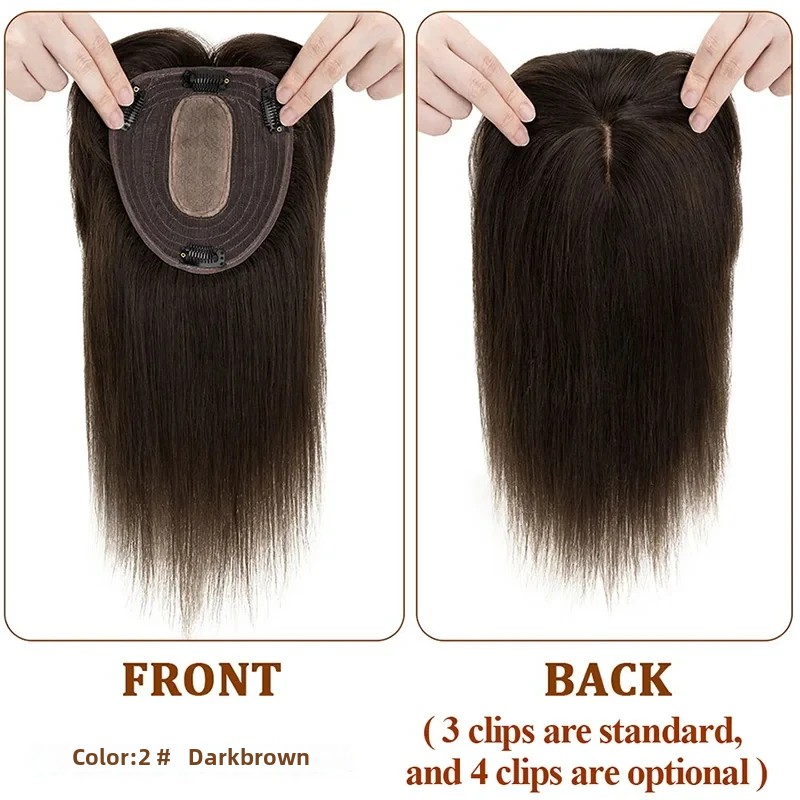 Base superior de seda recta pa - Clip In Hair Piece reseña y precio