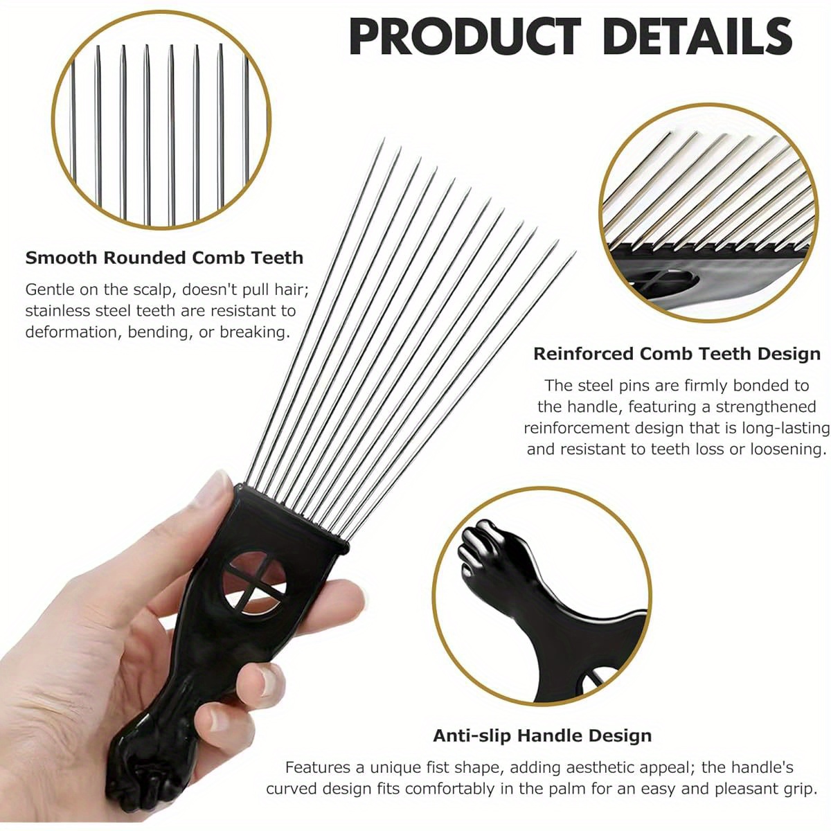 Juego de selección de cabello  - Afro Pick Comb reseña y precio